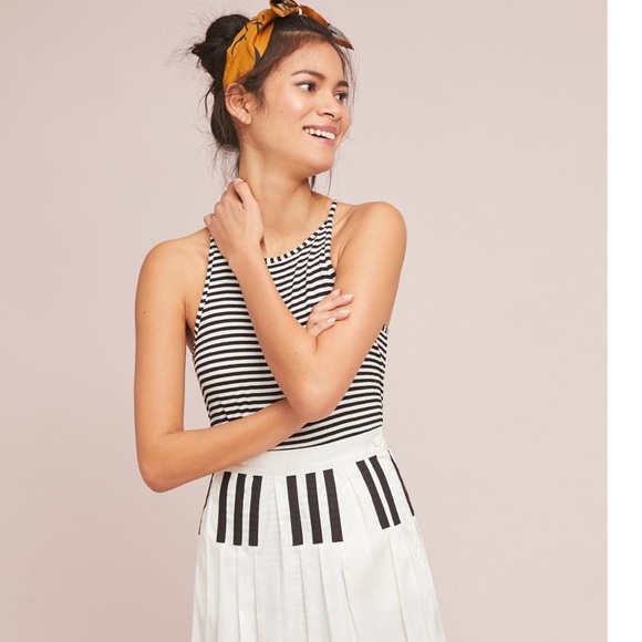 Anthropologie Samantha pleats midi skirt 8 new - Picture 2 of 3